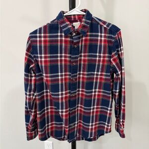 J Crew Crewcuts button-up flannel shirt, size 14